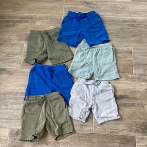 H&M Boys Cotton Sweat Shorts Bundle of 6 pairs Size 6-7 yrs Blue Green